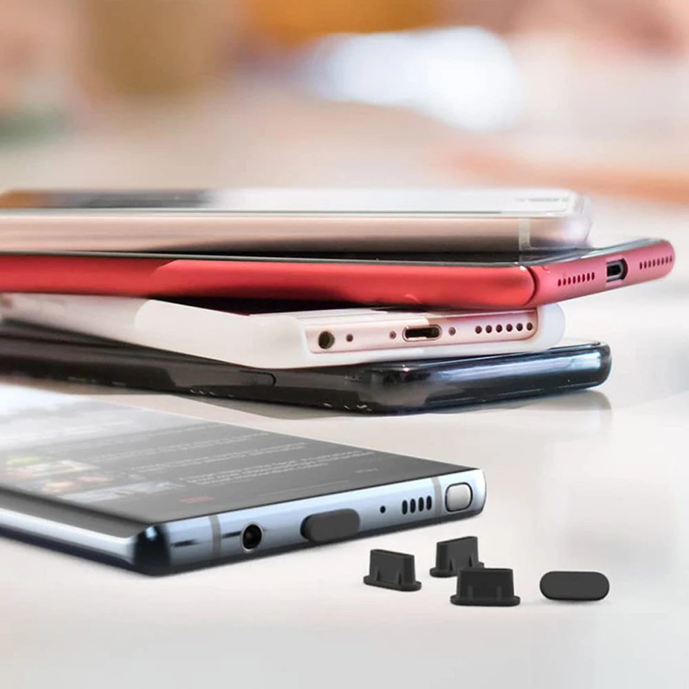 10/30/50PCS Type-C Silicone Dust Plugs Phone USB Charging Port Protector Cover Type C Anti-dust Cap for Samsung Xiaomi Huawei