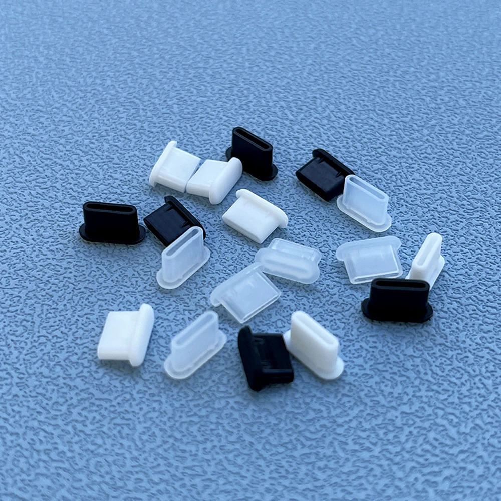 10/30/50PCS Type-C Silicone Dust Plugs Phone USB Charging Port Protector Cover Type C Anti-dust Cap for Samsung Xiaomi Huawei