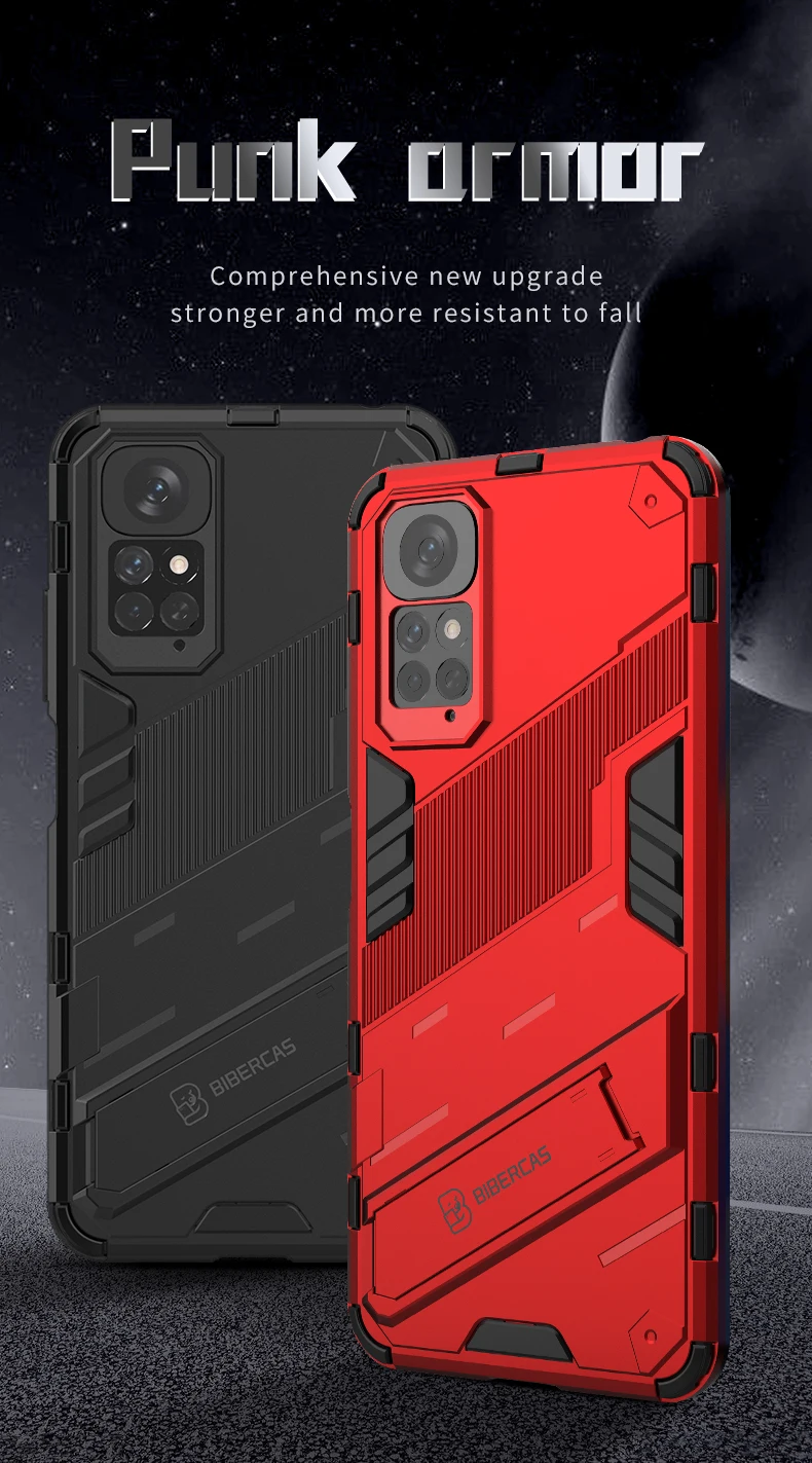 For Redmi Note 10 11 11S 10S 10A 10C Case Shockproof Armor Back Coque Xiaomi Poco F3 F4 F5 M3 M4 Pro X3 NFC X4 GT 4G 5G Cover