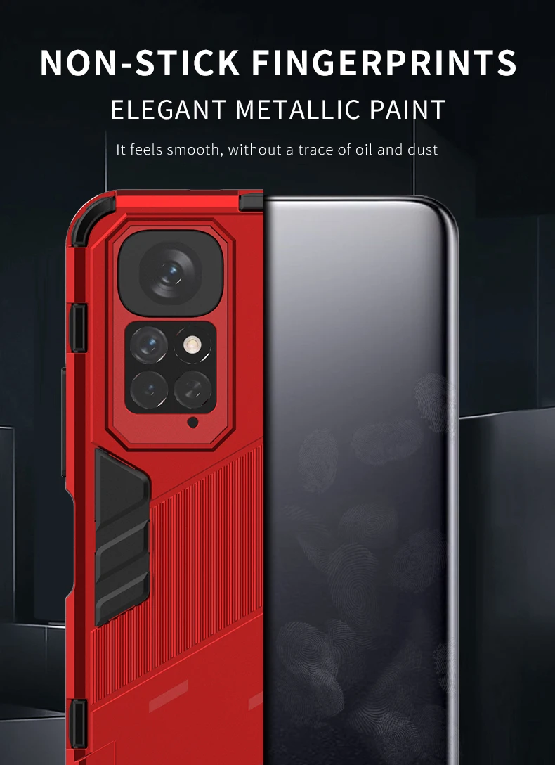 For Redmi Note 10 11 11S 10S 10A 10C Case Shockproof Armor Back Coque Xiaomi Poco F3 F4 F5 M3 M4 Pro X3 NFC X4 GT 4G 5G Cover