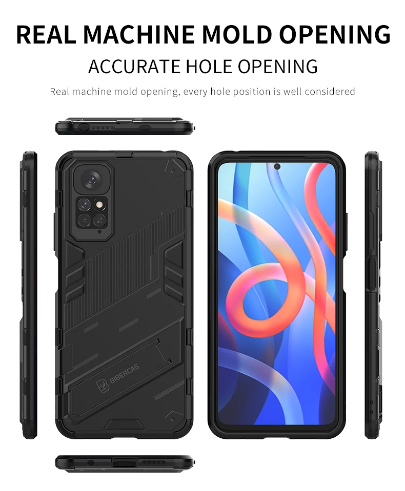 For Redmi Note 10 11 11S 10S 10A 10C Case Shockproof Armor Back Coque Xiaomi Poco F3 F4 F5 M3 M4 Pro X3 NFC X4 GT 4G 5G Cover