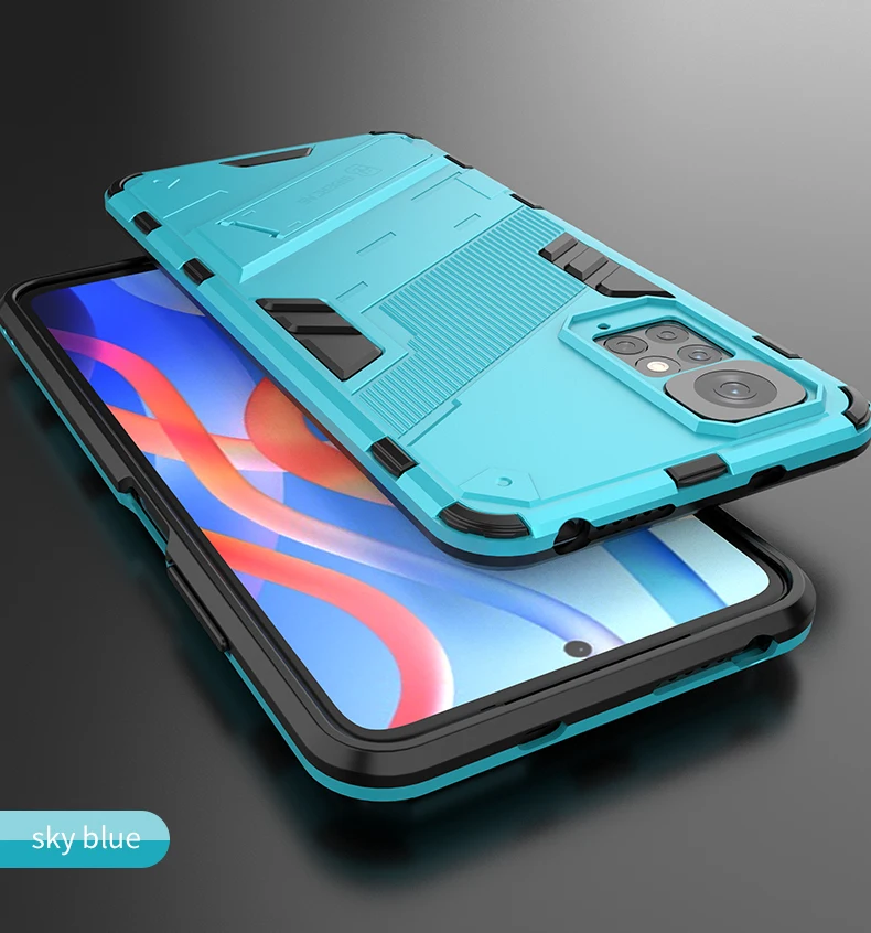 For Redmi Note 10 11 11S 10S 10A 10C Case Shockproof Armor Back Coque Xiaomi Poco F3 F4 F5 M3 M4 Pro X3 NFC X4 GT 4G 5G Cover