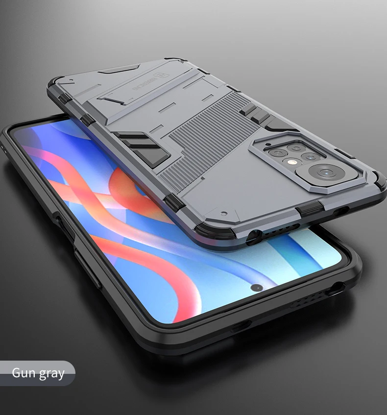 For Redmi Note 10 11 11S 10S 10A 10C Case Shockproof Armor Back Coque Xiaomi Poco F3 F4 F5 M3 M4 Pro X3 NFC X4 GT 4G 5G Cover
