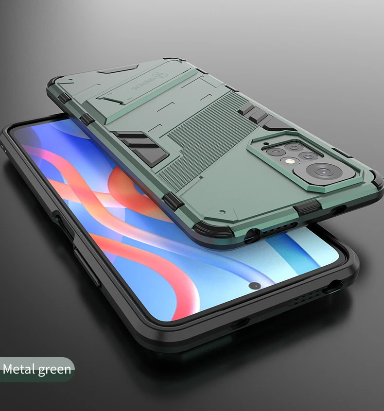 For Redmi Note 10 11 11S 10S 10A 10C Case Shockproof Armor Back Coque Xiaomi Poco F3 F4 F5 M3 M4 Pro X3 NFC X4 GT 4G 5G Cover