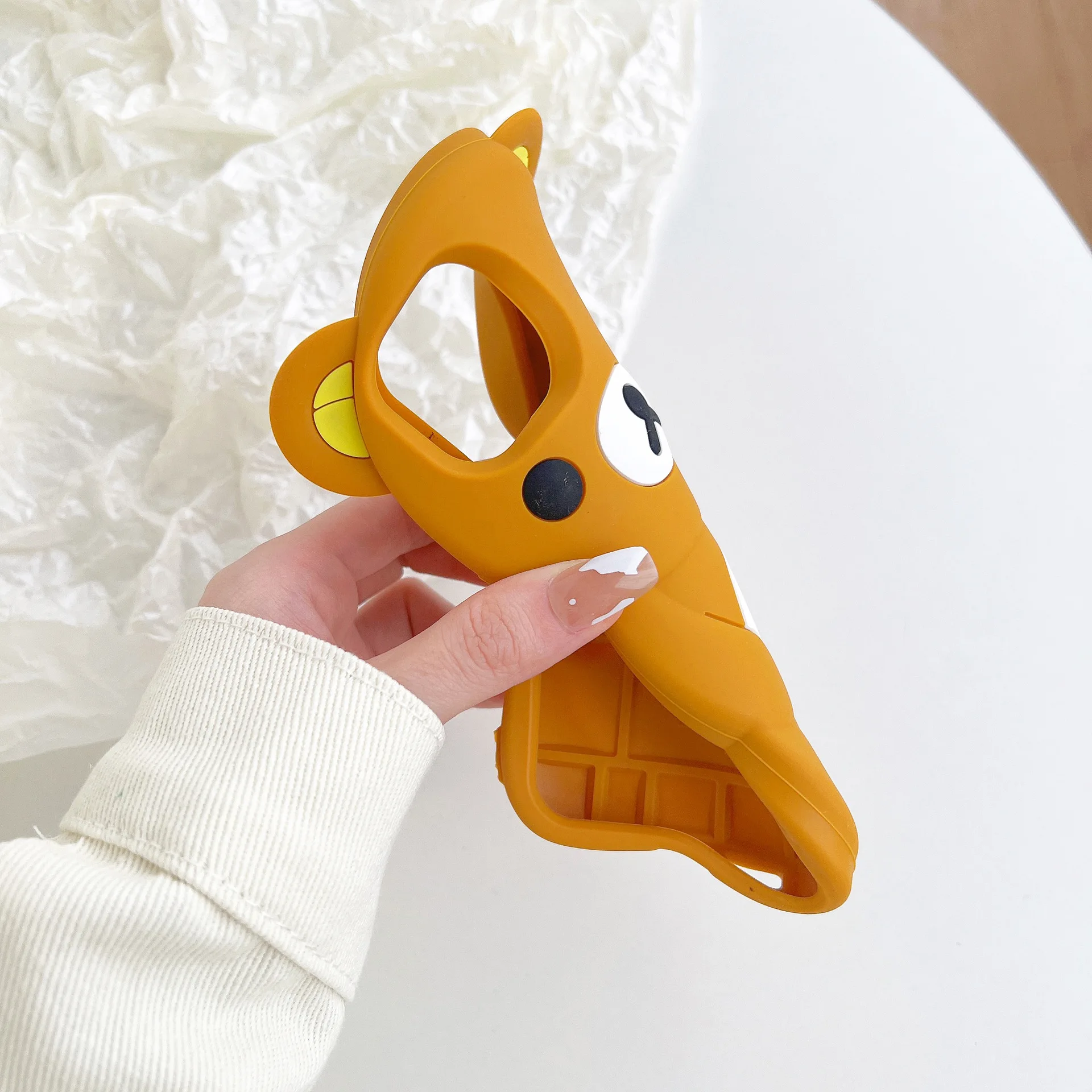 For iPhone 18 17 16 15 14 13 12 11 Pro Plus mini Max Xs XR 6 7 8 SE Silicone Rilakkuma Bear Soft Cover Case