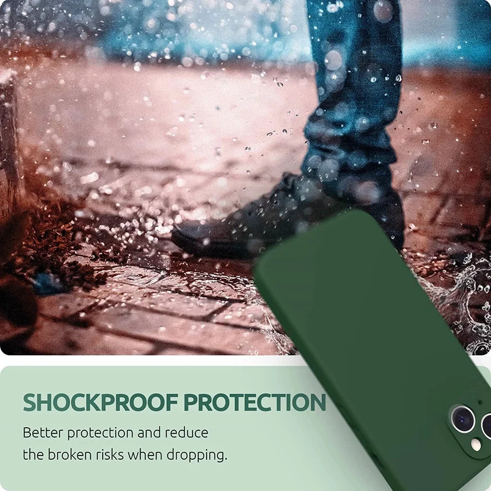 Luxury original liquid silicone phone case for iPhone14 15 13 12 11 Pro Max Mini X XR XS 7 8 Plus Shockproof Soft Case