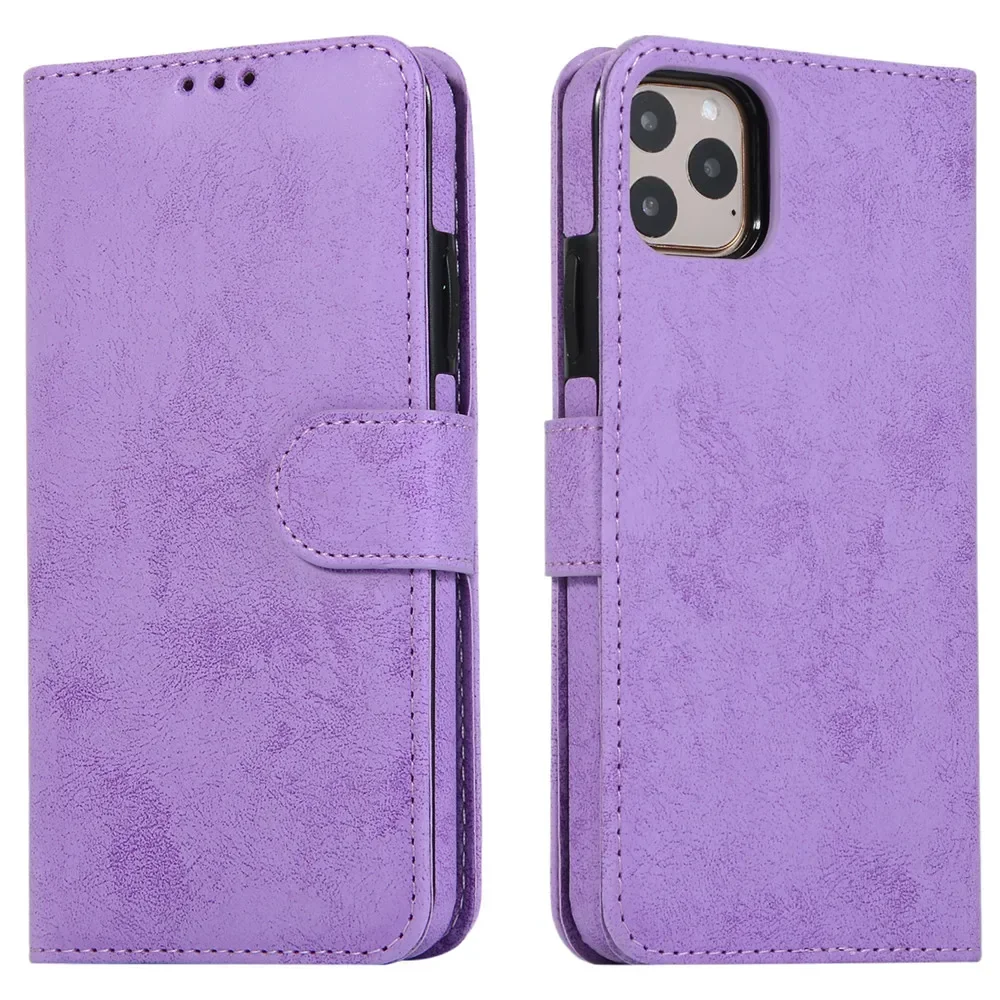 Luxury Leather Removable Flip Wallet Card Case for IPhone 13 14 15 16 Pro Max 12 Mini 11 XS XR X 8 7 Plus SE2022 Phone Bag Cover