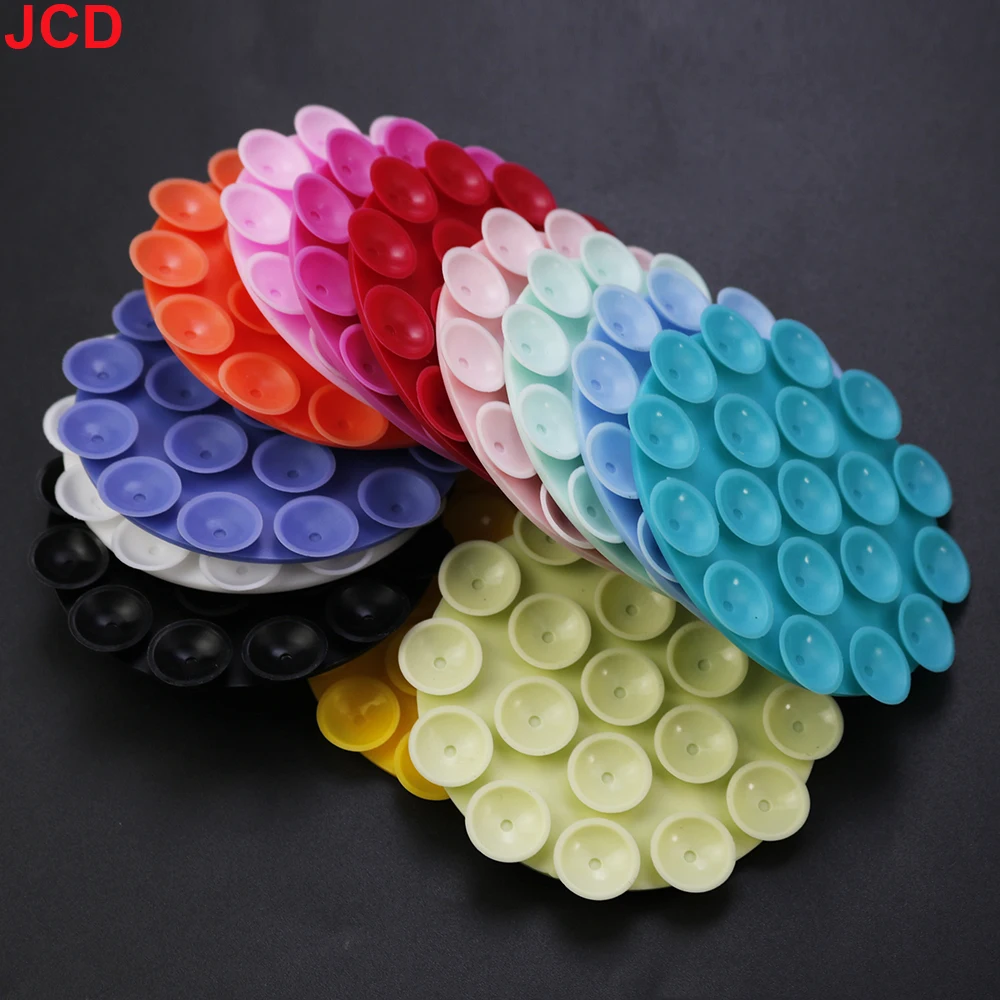 JCD 1pcs Portable Silicone Suction Cup Phone Mount Double-Sided Mount Car Navigation Bracket Universal Mobile Phones Stand