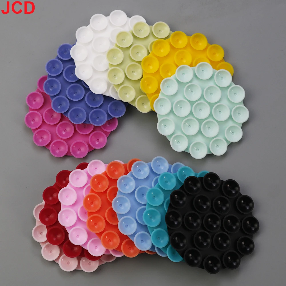 JCD 1pcs Portable Silicone Suction Cup Phone Mount Double-Sided Mount Car Navigation Bracket Universal Mobile Phones Stand