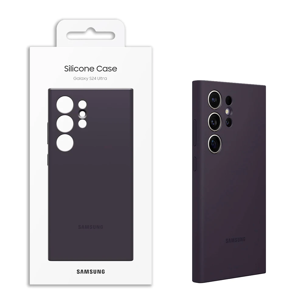 Original For Samsung Galaxy S24 Ultra Case High Quality Soft Silicone Cover S24Ultra Phone Case Shell & Box EF-PS928TGEG