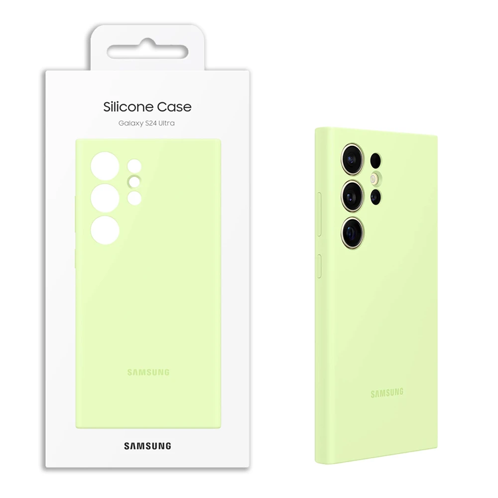 Original For Samsung Galaxy S24 Ultra Case High Quality Soft Silicone Cover S24Ultra Phone Case Shell & Box EF-PS928TGEG