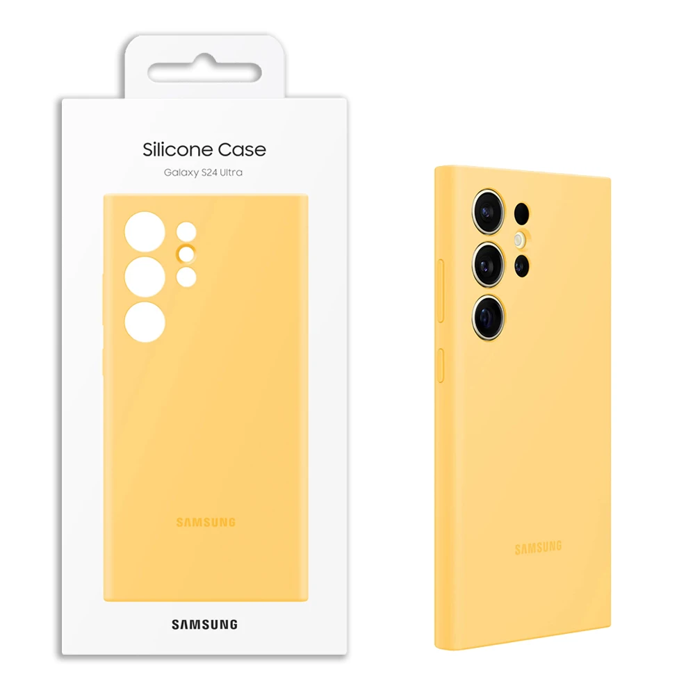 Original For Samsung Galaxy S24 Ultra Case High Quality Soft Silicone Cover S24Ultra Phone Case Shell & Box EF-PS928TGEG