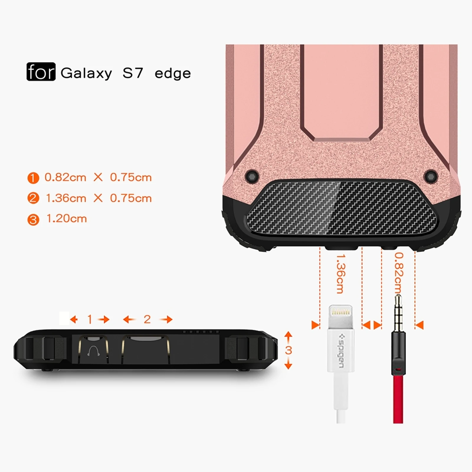 For Galaxy S7 Edge / G935 Tough Armor TPU + PC Combination Phone Case Back Cover