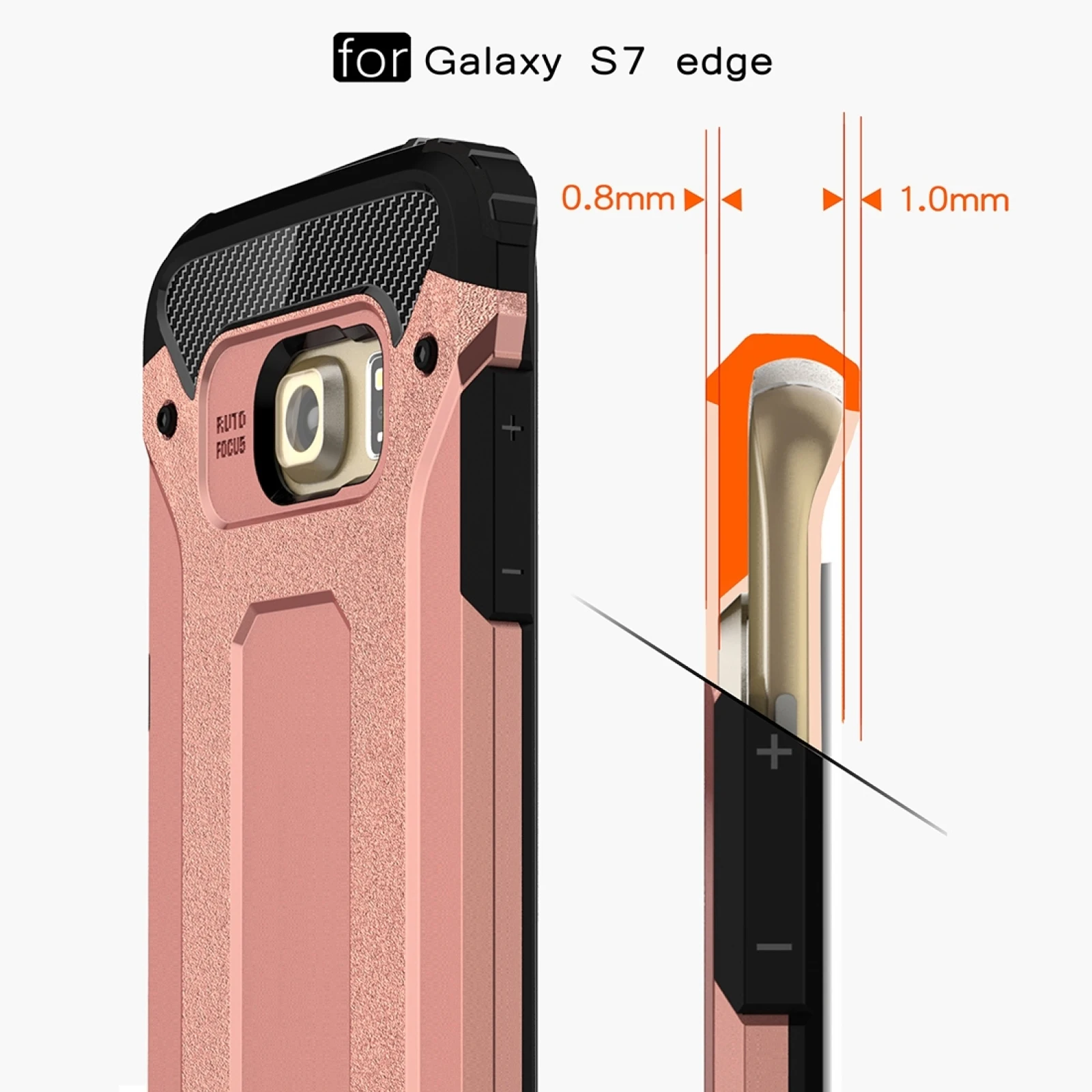 For Galaxy S7 Edge / G935 Tough Armor TPU + PC Combination Phone Case Back Cover