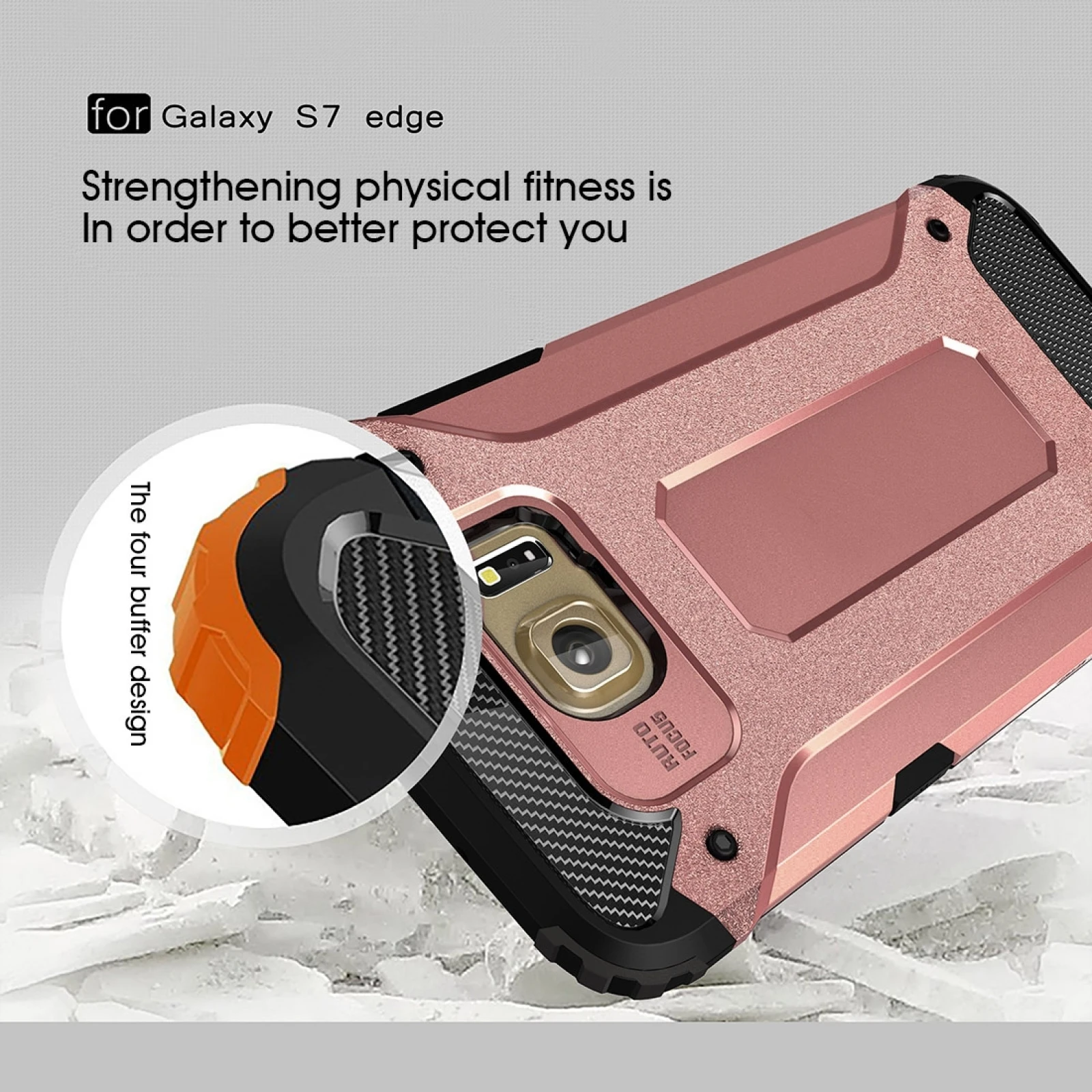 For Galaxy S7 Edge / G935 Tough Armor TPU + PC Combination Phone Case Back Cover