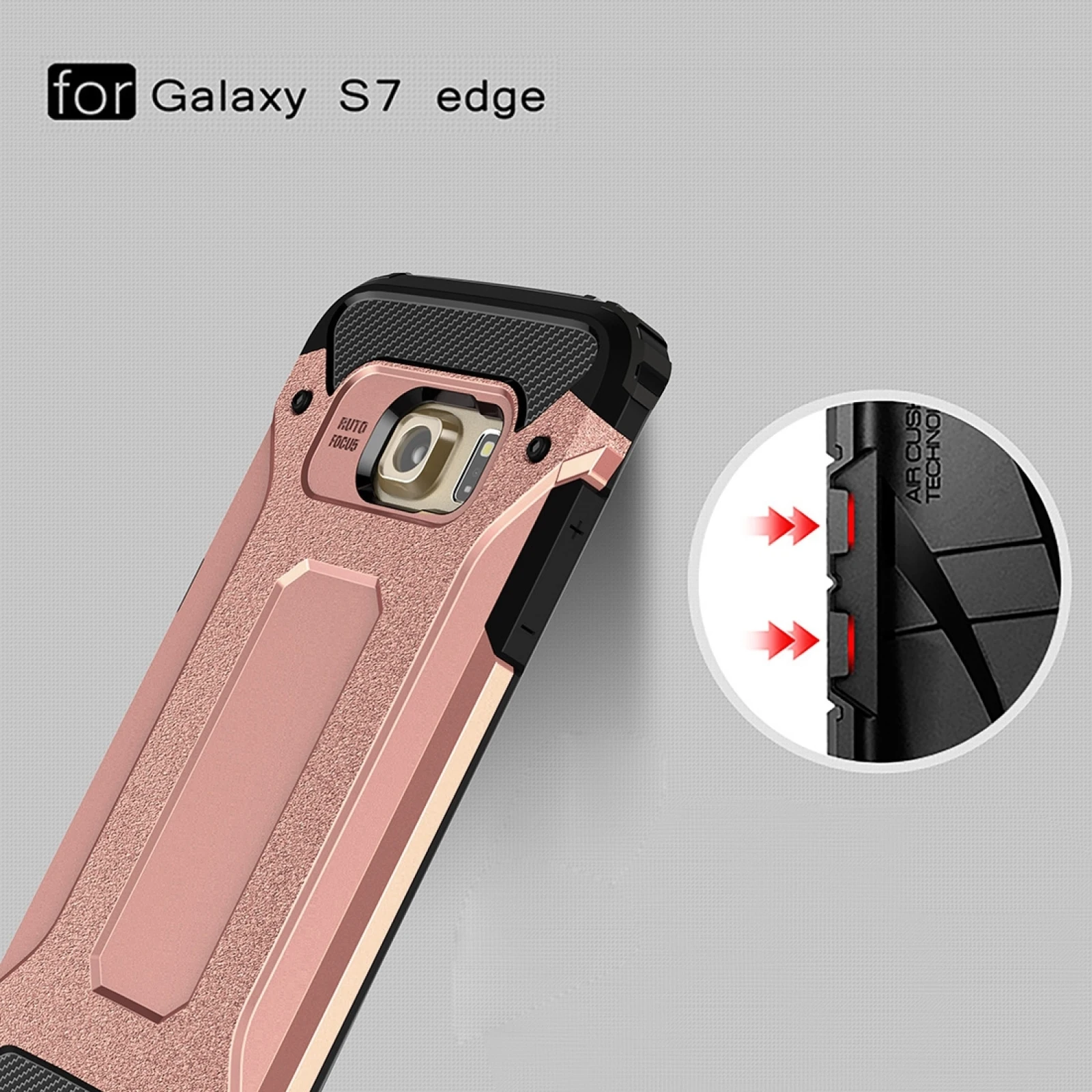 For Galaxy S7 Edge / G935 Tough Armor TPU + PC Combination Phone Case Back Cover