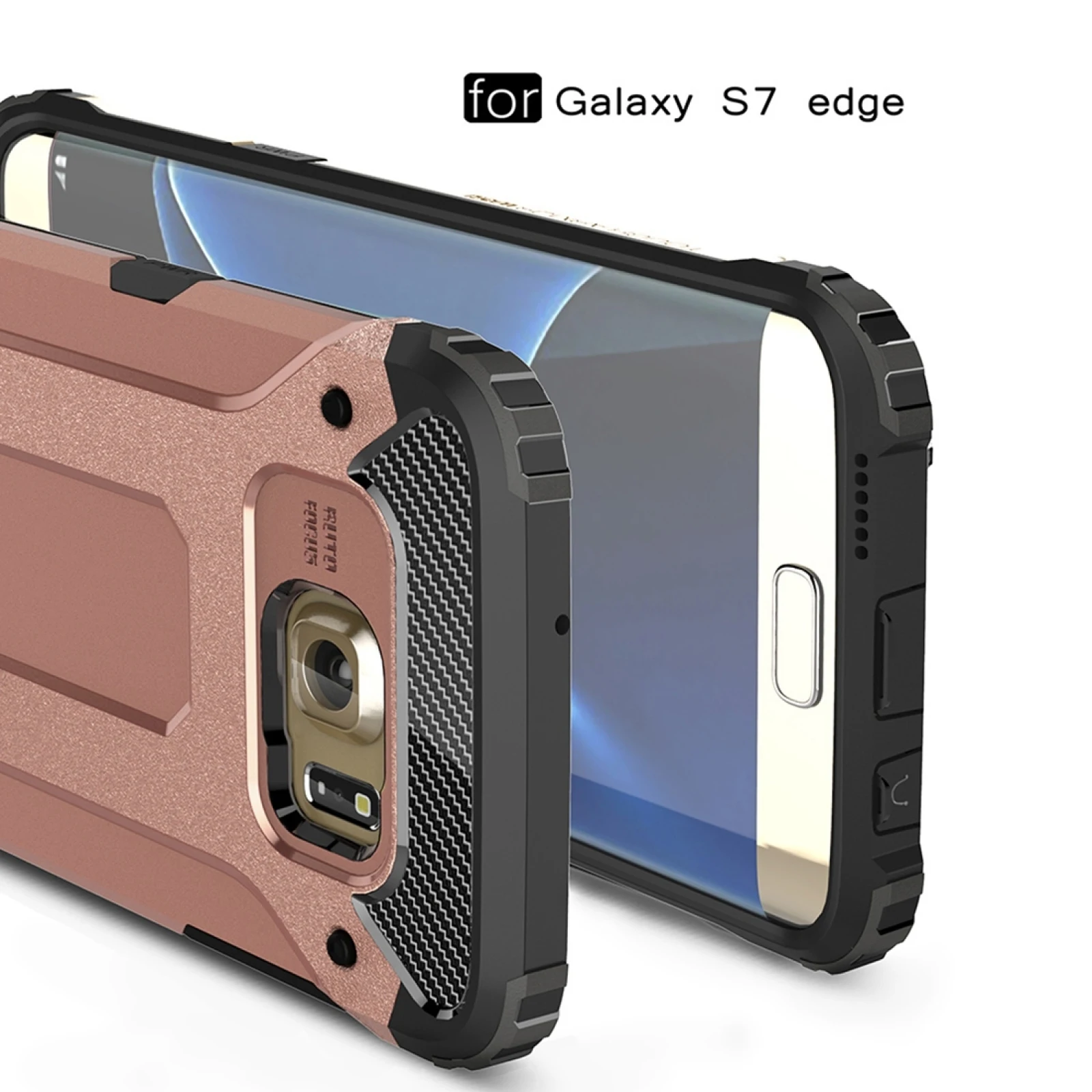 For Galaxy S7 Edge / G935 Tough Armor TPU + PC Combination Phone Case Back Cover