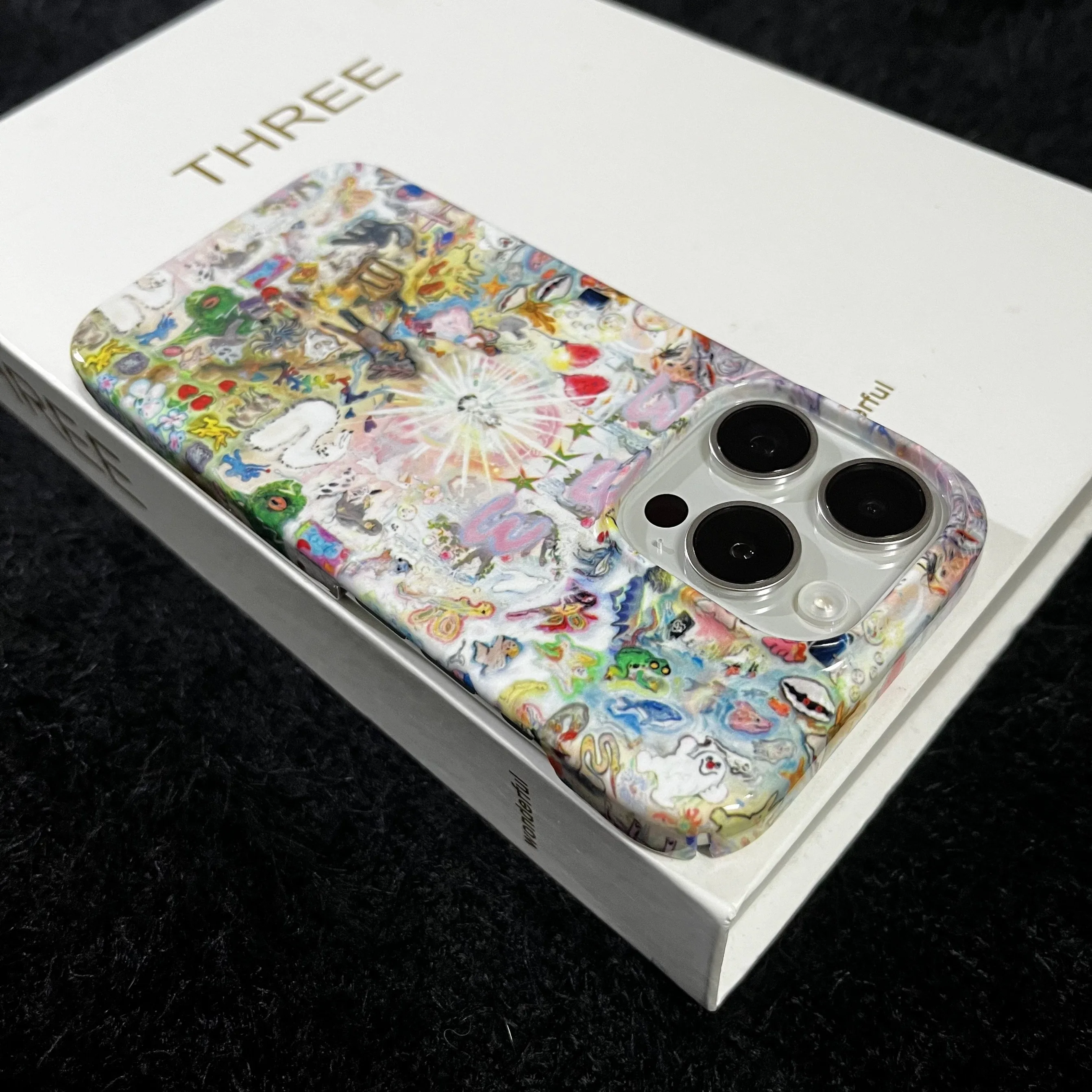 Phone Case for iPhone 16 15 14 13 12 11 Pro Max XS XR XSMax 6 7 8 Plus Glossy HD Hard PC Europe America Oil Painting Cover