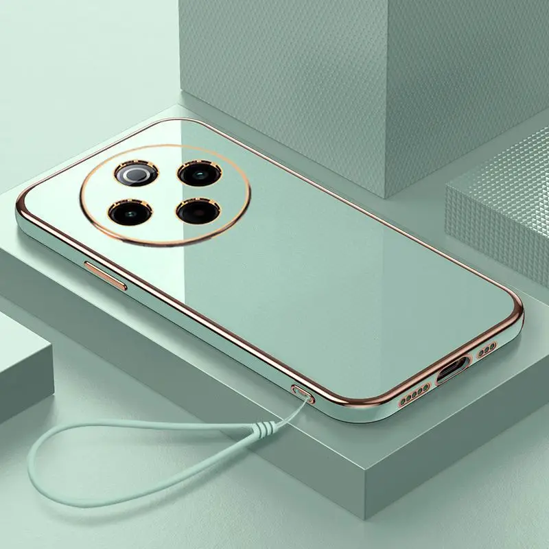 For Xiaomi Redmi 14C Case Redmi 14R Phone Case Redmi 14r Redmi 14c Cover Luxury Plating ShockProof Silicone Back Cover Fundas