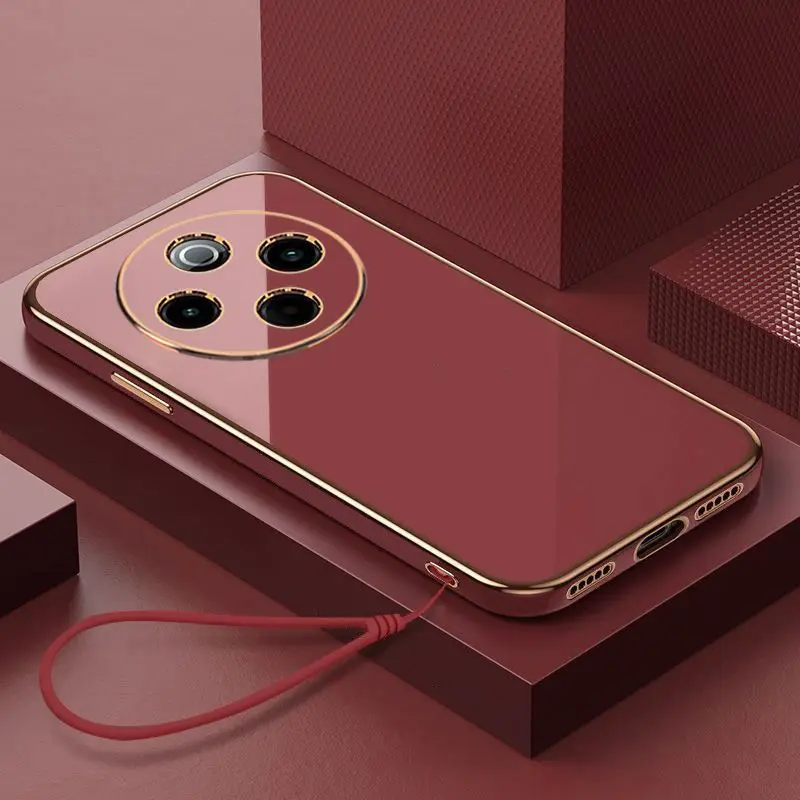 For Xiaomi Redmi 14C Case Redmi 14R Phone Case Redmi 14r Redmi 14c Cover Luxury Plating ShockProof Silicone Back Cover Fundas