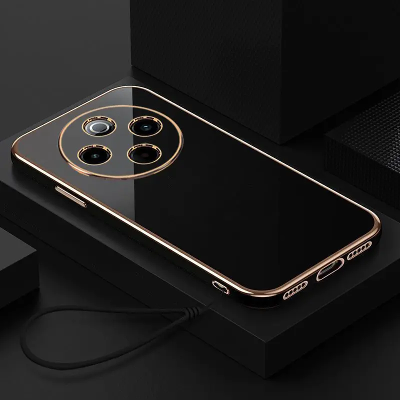 For Xiaomi Redmi 14C Case Redmi 14R Phone Case Redmi 14r Redmi 14c Cover Luxury Plating ShockProof Silicone Back Cover Fundas