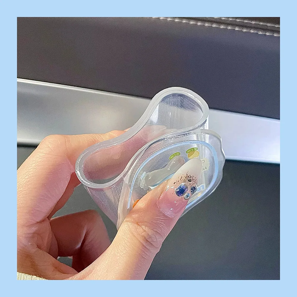 Blue Flower Charger Cable Protector For iPhone15 14 13 18W20W Charger Protector 2024 New Cute Data Line Spiral Winder Protective