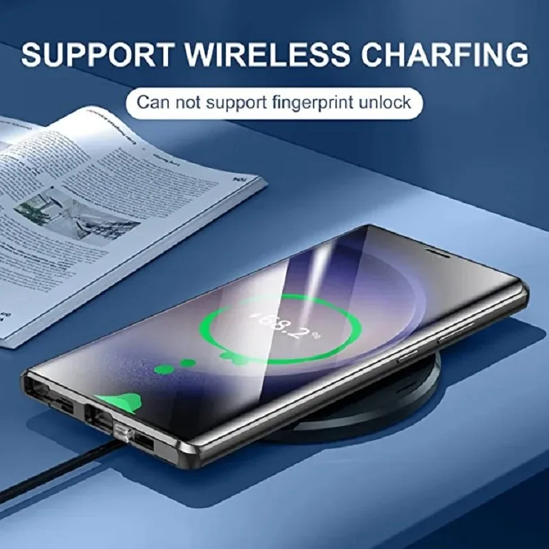 Metal Magnetic Double Sided Snap Lock Magsafe Case For Samsung Galaxy S26 S25 S24 S23 FE S22 Ultra Lens Protection Glass Cover