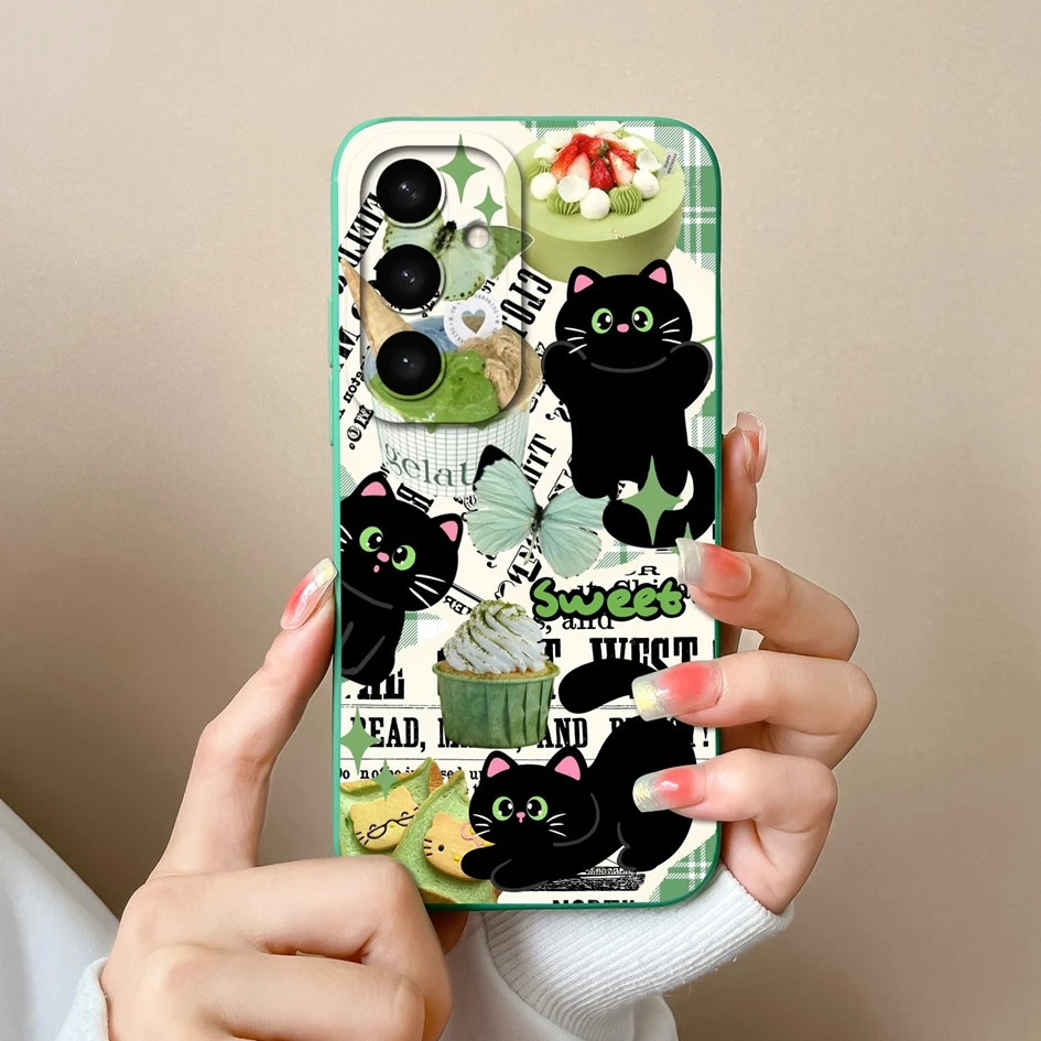 Cases For Samsung S25 Ultra S25Plus Cute Rabbit Cartoon Pattern Liquid Soft Silicone Premium Protection For Samsung S 25 Coques