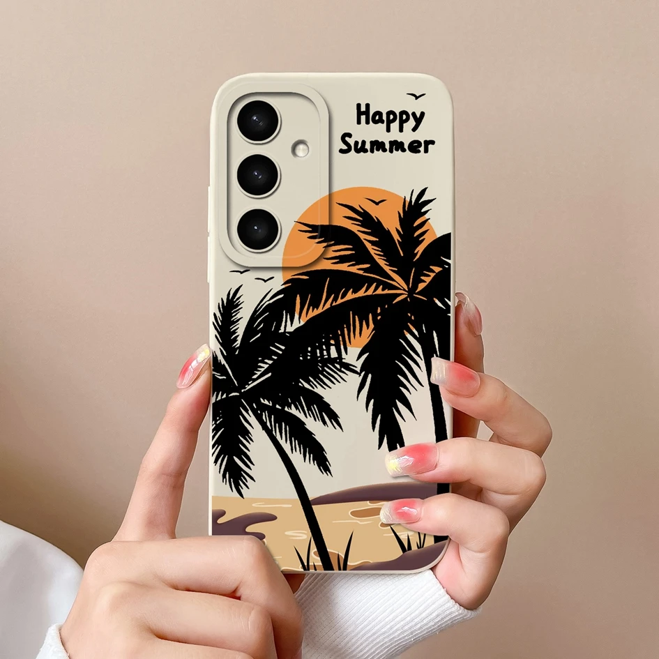Cases For Samsung S25 Ultra S25Plus Cute Rabbit Cartoon Pattern Liquid Soft Silicone Premium Protection For Samsung S 25 Coques