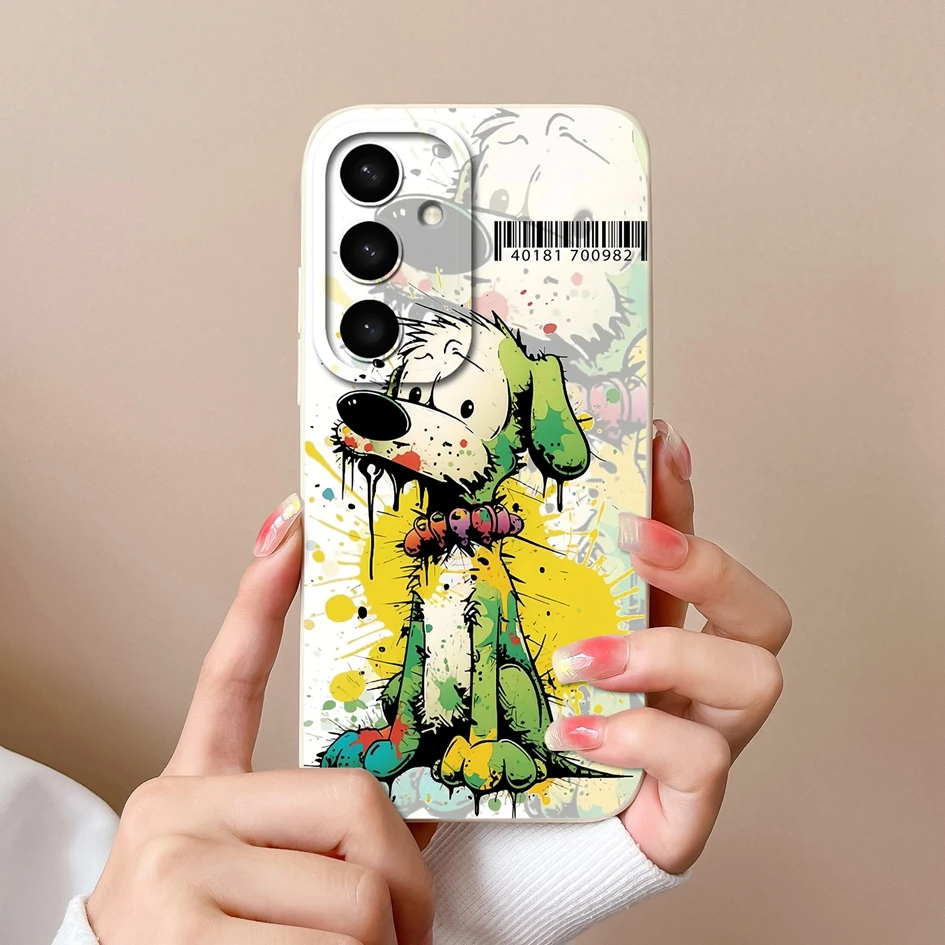 Cases For Samsung S25 Ultra S25Plus Cute Rabbit Cartoon Pattern Liquid Soft Silicone Premium Protection For Samsung S 25 Coques