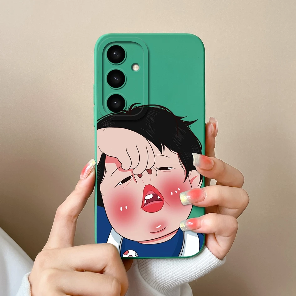 Cases For Samsung S25 Ultra S25Plus Cute Rabbit Cartoon Pattern Liquid Soft Silicone Premium Protection For Samsung S 25 Coques