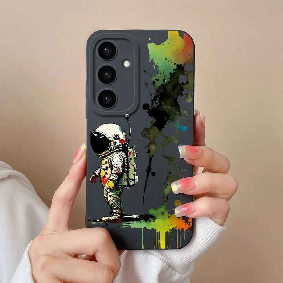 Cases For Samsung S25 Ultra S25Plus Cute Rabbit Cartoon Pattern Liquid Soft Silicone Premium Protection For Samsung S 25 Coques