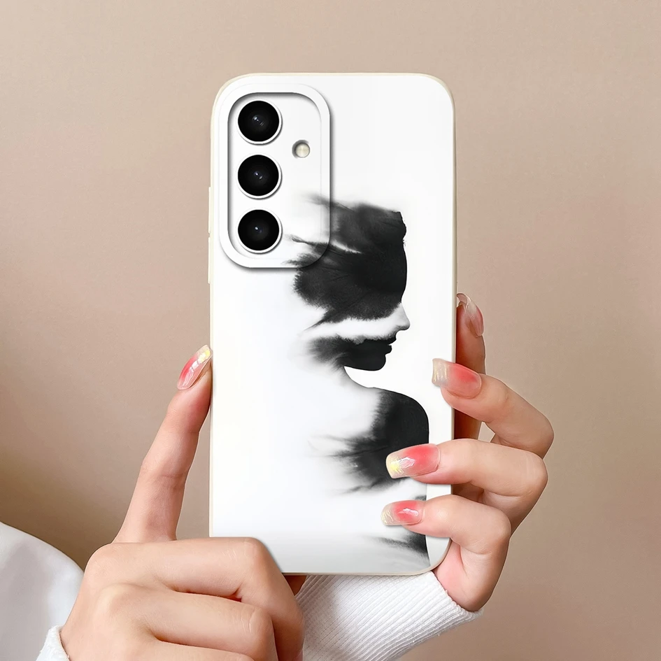 Cases For Samsung S25 Ultra S25Plus Cute Rabbit Cartoon Pattern Liquid Soft Silicone Premium Protection For Samsung S 25 Coques
