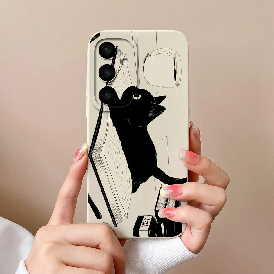 Cases For Samsung S25 Ultra S25Plus Cute Rabbit Cartoon Pattern Liquid Soft Silicone Premium Protection For Samsung S 25 Coques