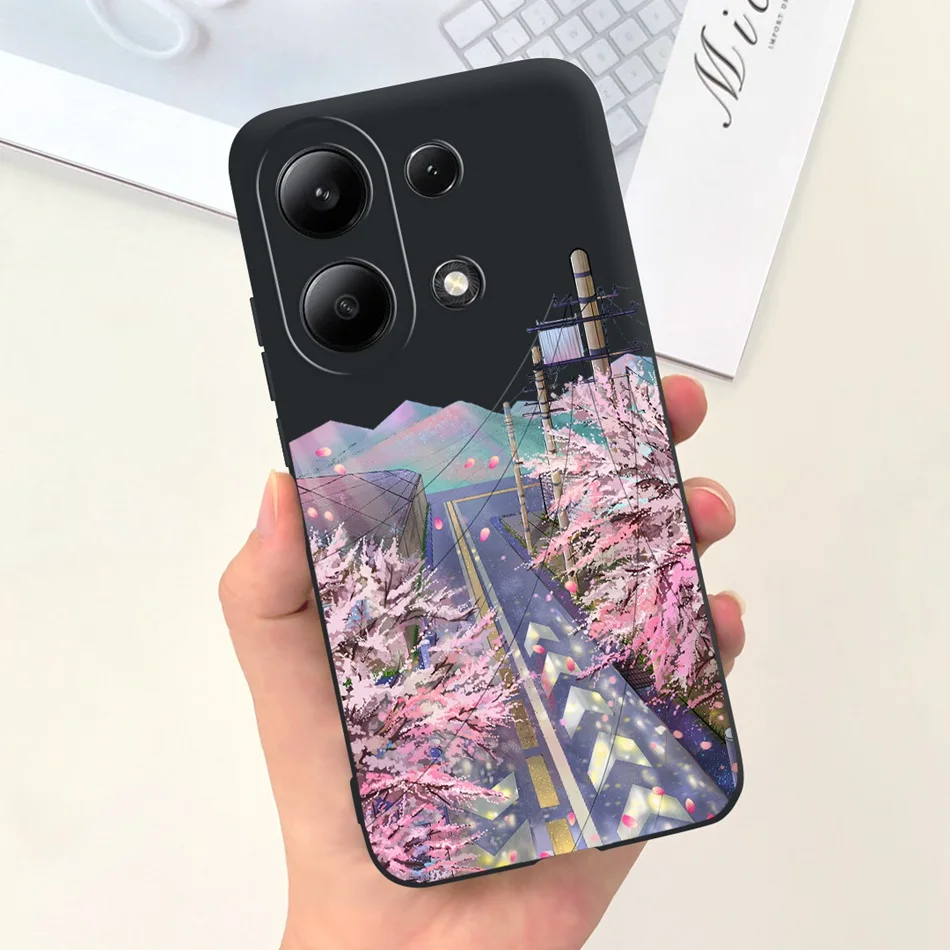 For Xiaomi Redmi Note 13 4G Case Redmi Note 13 Pro 4G Fashion Painted Candy Color Soft Silicon Cover For Redmi Note13 13Pro 4G