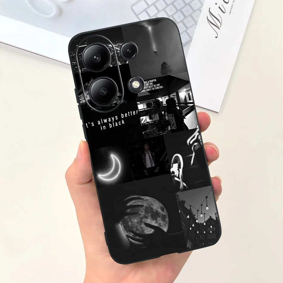 For Xiaomi Redmi Note 13 4G Case Redmi Note 13 Pro 4G Fashion Painted Candy Color Soft Silicon Cover For Redmi Note13 13Pro 4G