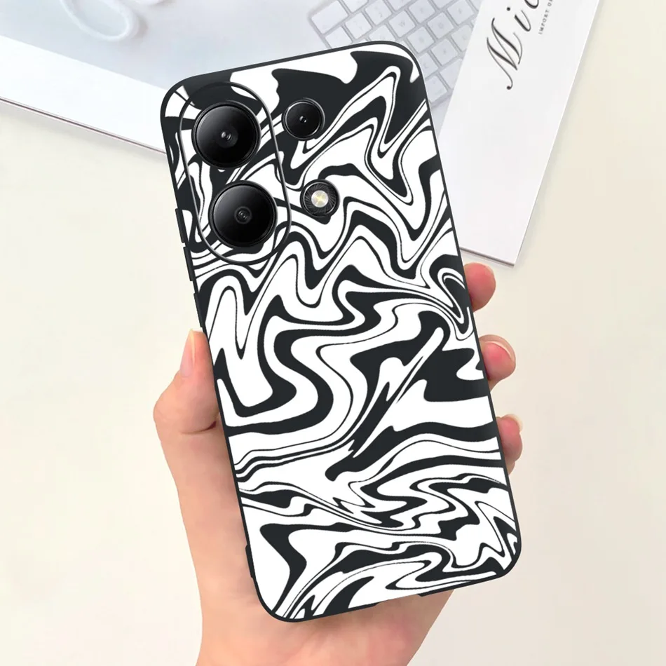 For Xiaomi Redmi Note 13 4G Case Redmi Note 13 Pro 4G Fashion Painted Candy Color Soft Silicon Cover For Redmi Note13 13Pro 4G