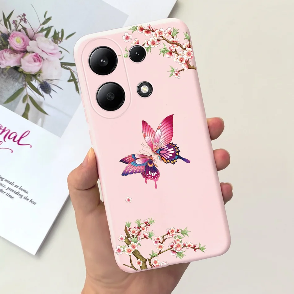 For Xiaomi Redmi Note 13 4G Case Redmi Note 13 Pro 4G Fashion Painted Candy Color Soft Silicon Cover For Redmi Note13 13Pro 4G
