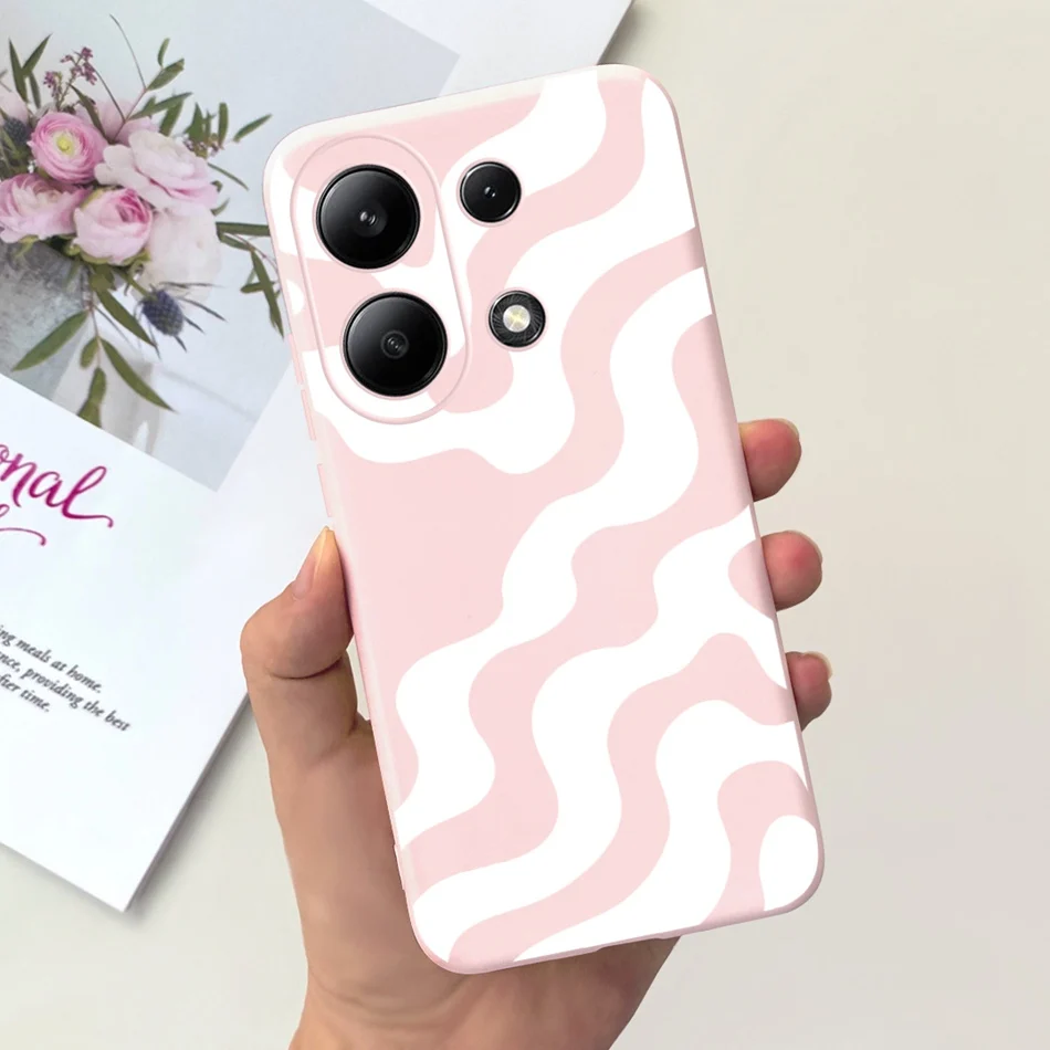 For Xiaomi Redmi Note 13 4G Case Redmi Note 13 Pro 4G Fashion Painted Candy Color Soft Silicon Cover For Redmi Note13 13Pro 4G