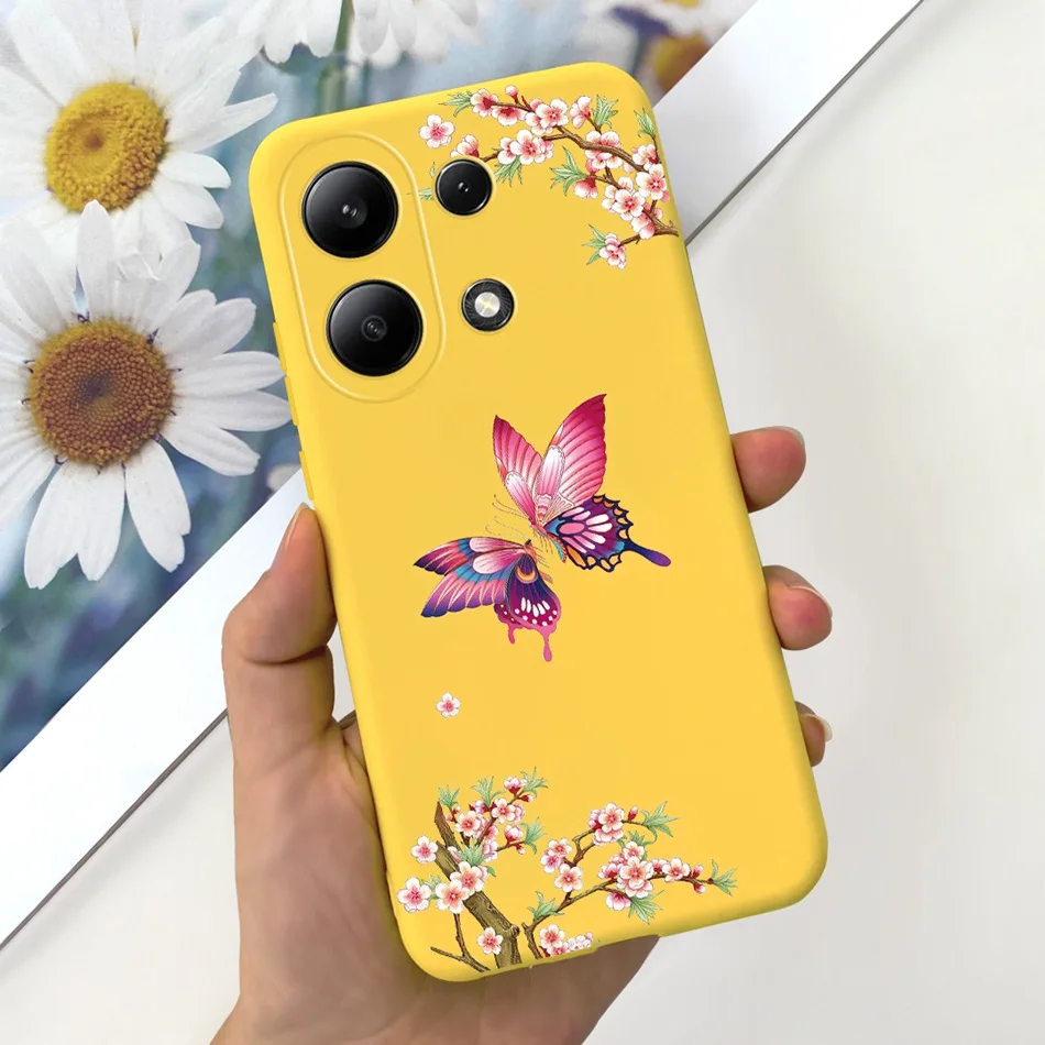 For Xiaomi Redmi Note 13 4G Case Redmi Note 13 Pro 4G Fashion Painted Candy Color Soft Silicon Cover For Redmi Note13 13Pro 4G