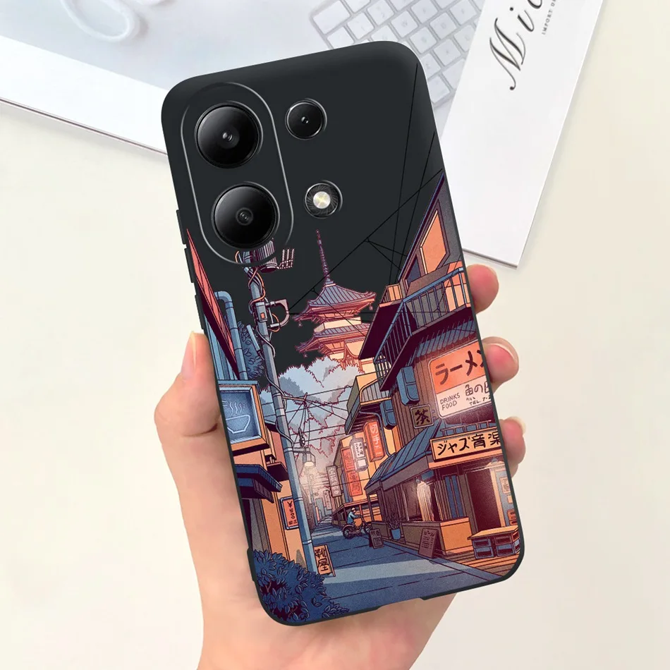 For Xiaomi Redmi Note 13 4G Case Redmi Note 13 Pro 4G Fashion Painted Candy Color Soft Silicon Cover For Redmi Note13 13Pro 4G
