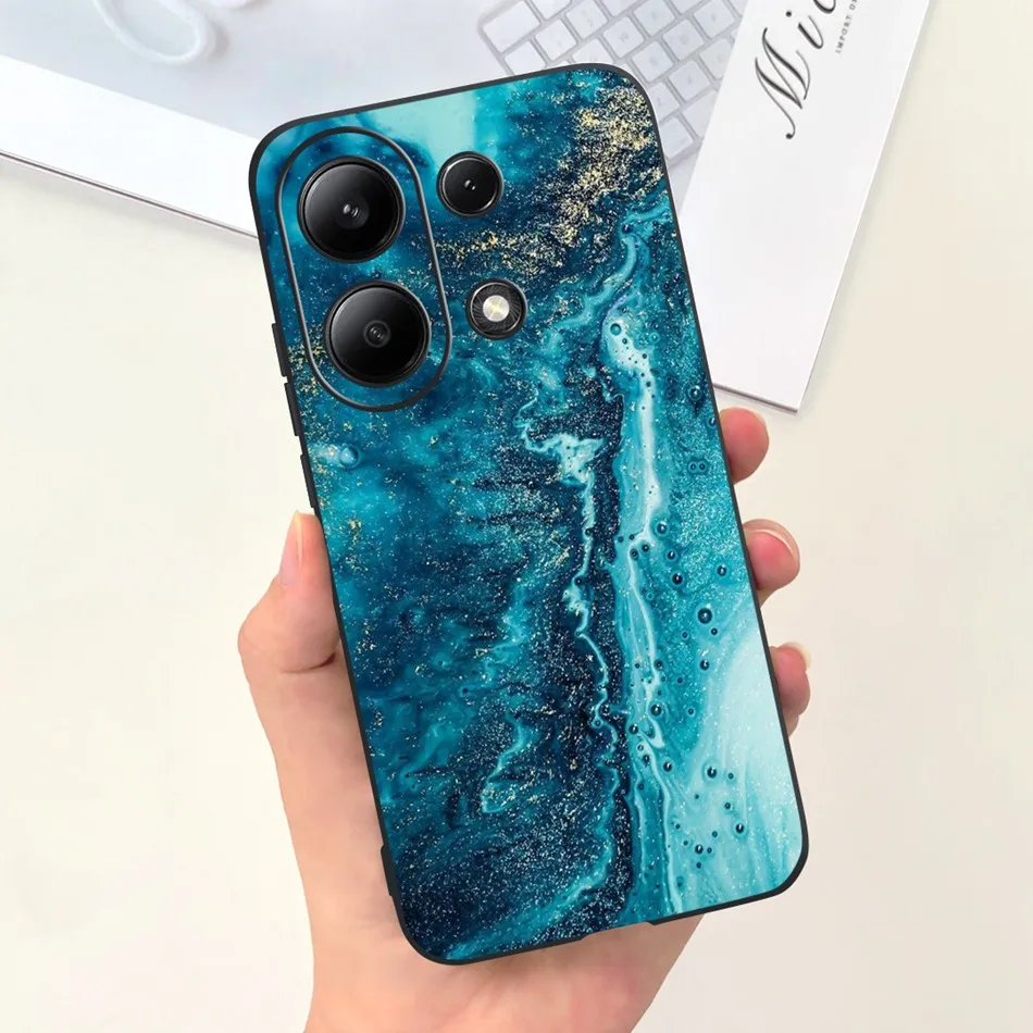 For Xiaomi Redmi Note 13 4G Case Redmi Note 13 Pro 4G Fashion Painted Candy Color Soft Silicon Cover For Redmi Note13 13Pro 4G