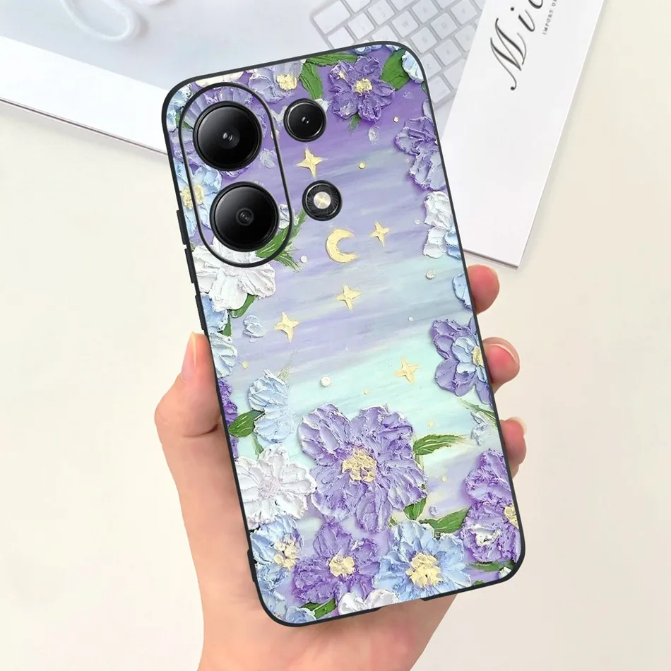 For Xiaomi Redmi Note 13 4G Case Redmi Note 13 Pro 4G Fashion Painted Candy Color Soft Silicon Cover For Redmi Note13 13Pro 4G