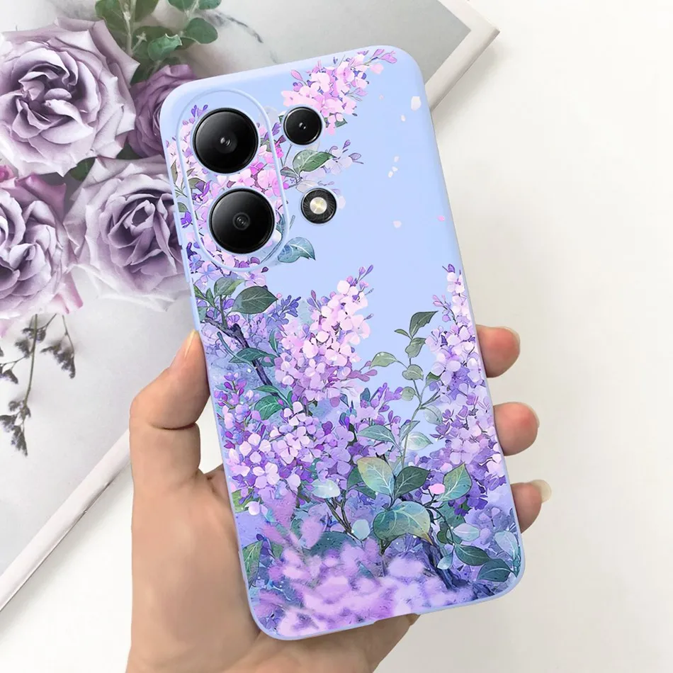 For Xiaomi Redmi Note 13 4G Case Redmi Note 13 Pro 4G Fashion Painted Candy Color Soft Silicon Cover For Redmi Note13 13Pro 4G