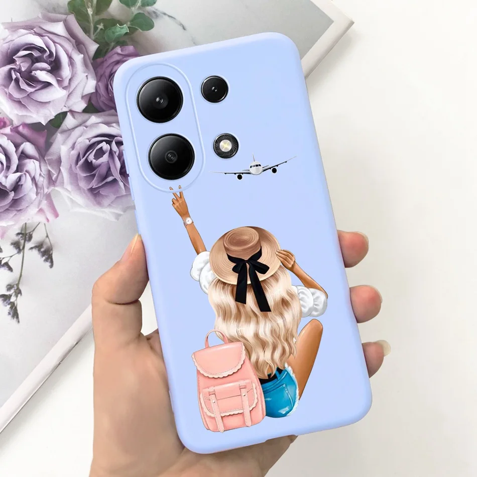 For Xiaomi Redmi Note 13 4G Case Redmi Note 13 Pro 4G Fashion Painted Candy Color Soft Silicon Cover For Redmi Note13 13Pro 4G