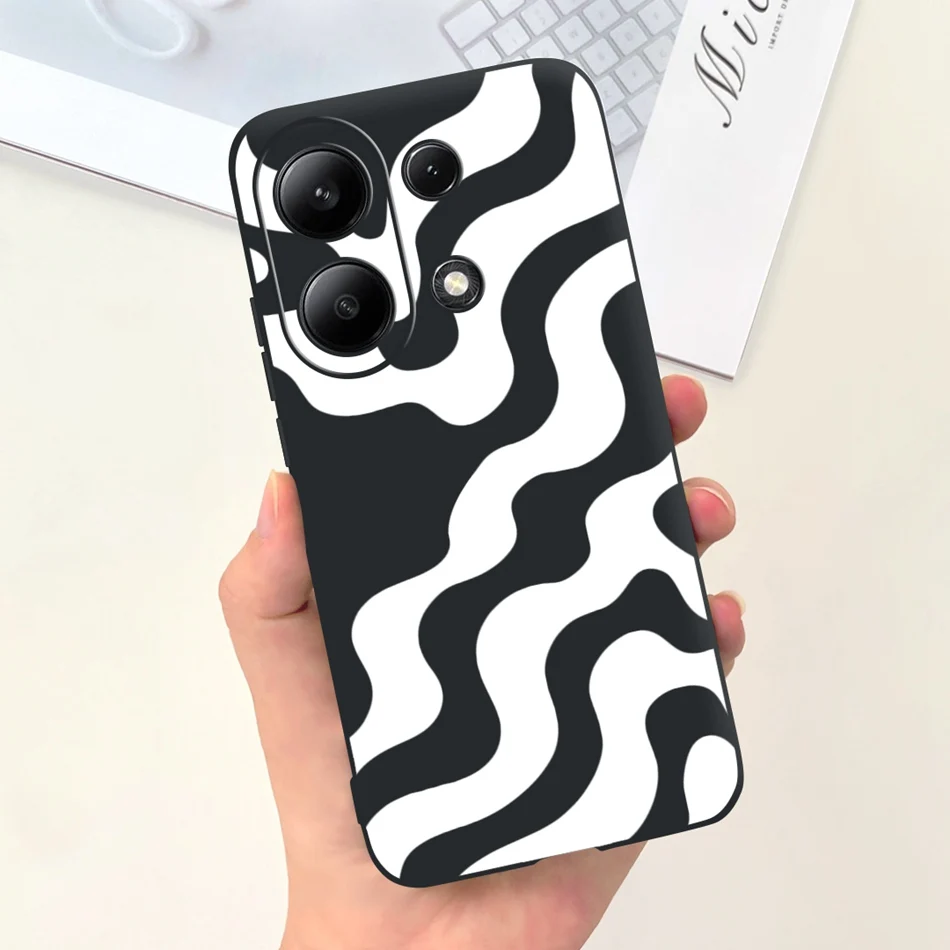 For Xiaomi Redmi Note 13 4G Case Redmi Note 13 Pro 4G Fashion Painted Candy Color Soft Silicon Cover For Redmi Note13 13Pro 4G