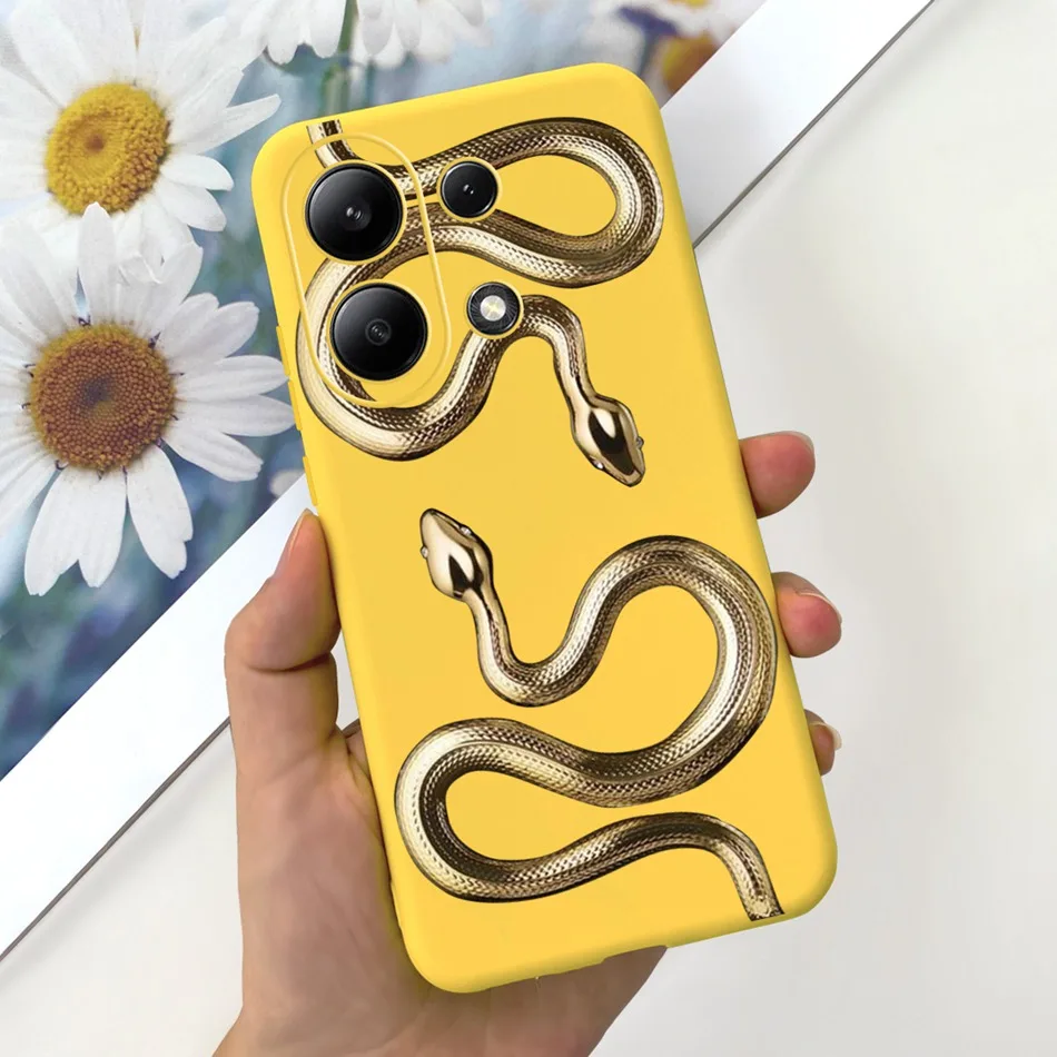 For Xiaomi Redmi Note 13 4G Case Redmi Note 13 Pro 4G Fashion Painted Candy Color Soft Silicon Cover For Redmi Note13 13Pro 4G
