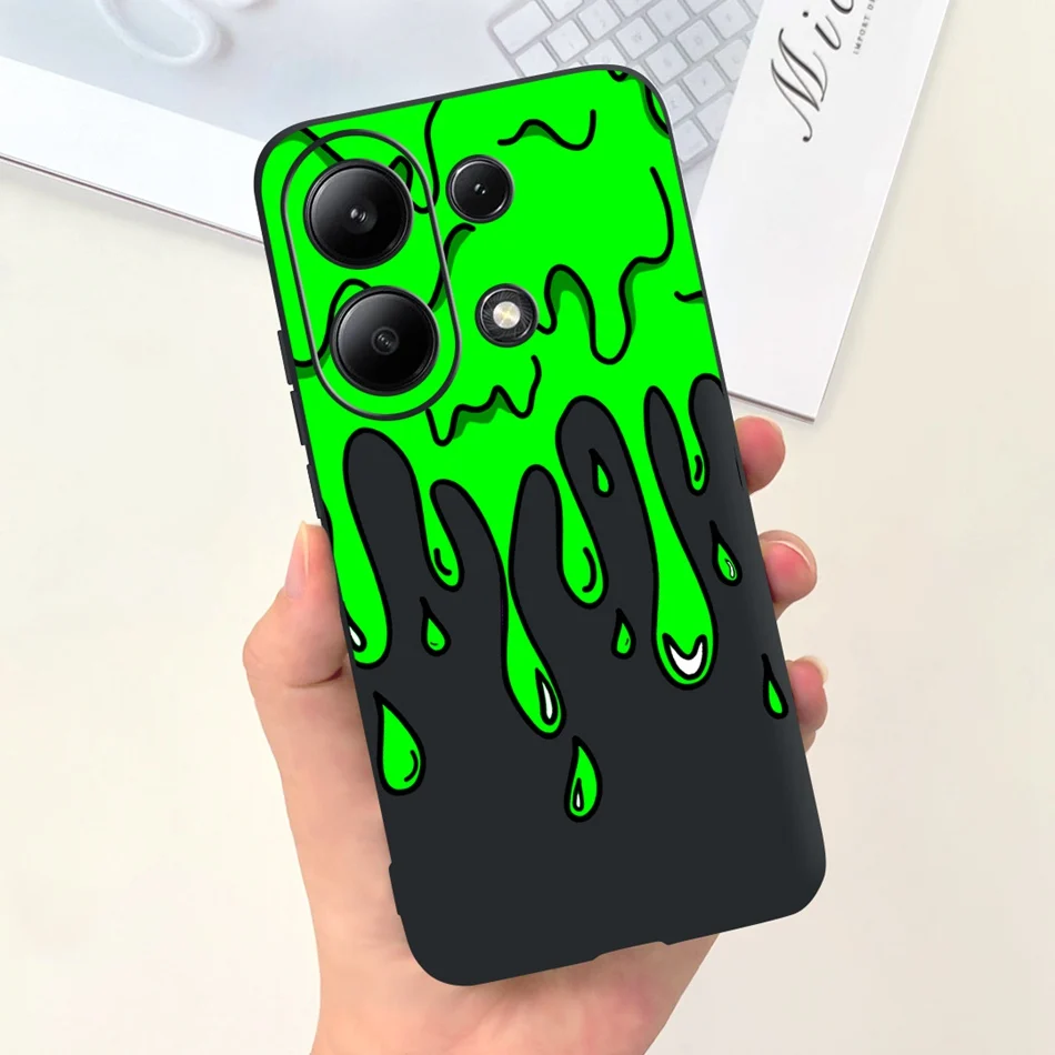 For Xiaomi Redmi Note 13 4G Case Redmi Note 13 Pro 4G Fashion Painted Candy Color Soft Silicon Cover For Redmi Note13 13Pro 4G