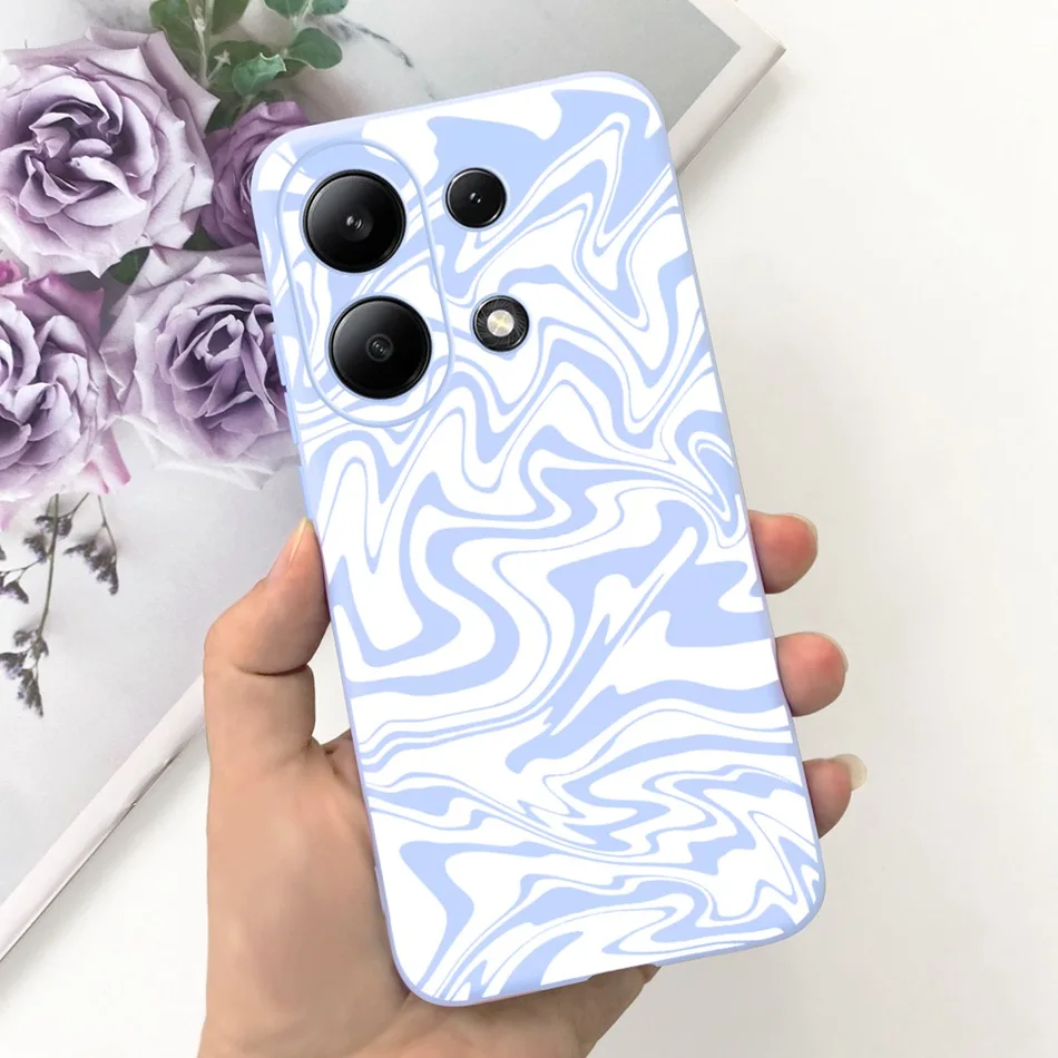 For Xiaomi Redmi Note 13 4G Case Redmi Note 13 Pro 4G Fashion Painted Candy Color Soft Silicon Cover For Redmi Note13 13Pro 4G