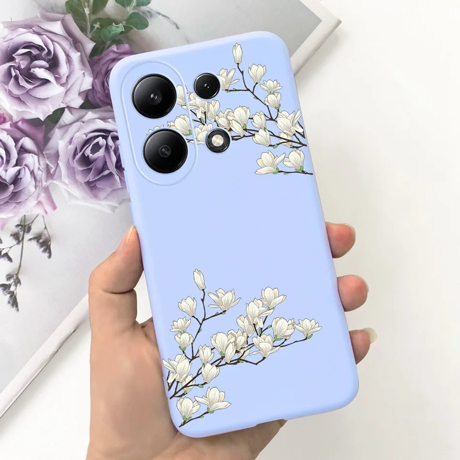 For Xiaomi Redmi Note 13 4G Case Redmi Note 13 Pro 4G Fashion Painted Candy Color Soft Silicon Cover For Redmi Note13 13Pro 4G
